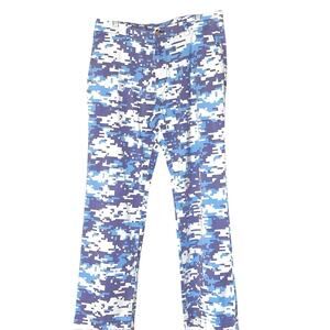 VINEYARD VINES BLUE & WHILE WHALE PIXEL COTTON SPANDEX PANTS 30 x 29